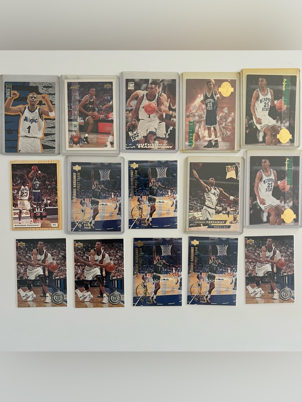 Anfernee Hardaway Rookie Card lot of 15
